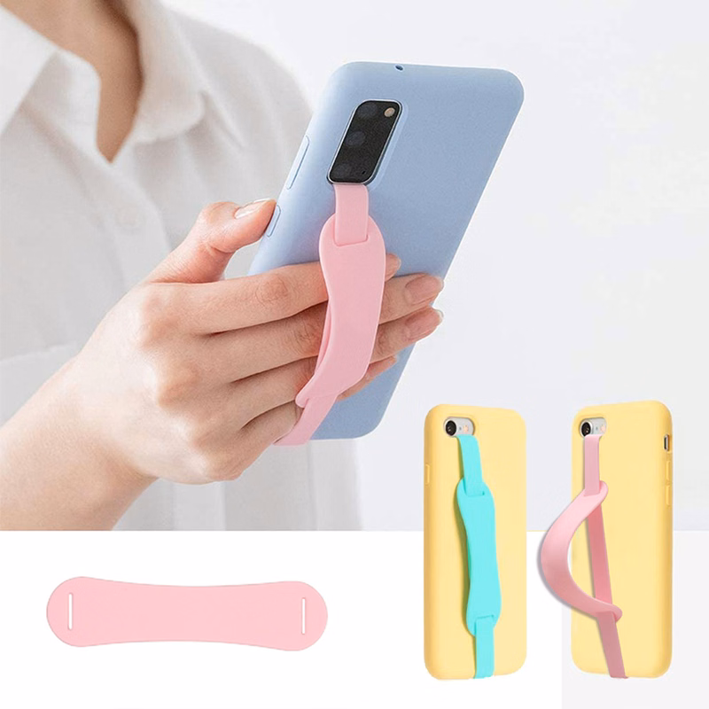 Custom Logo Silicone Phone Back Hand Grip Band