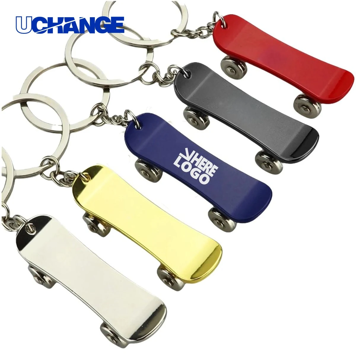 Skateboard Shape Keychain 1