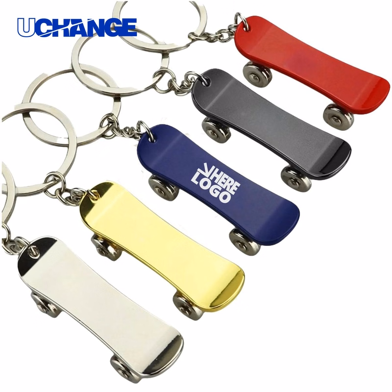 Skateboard Shape Keychain