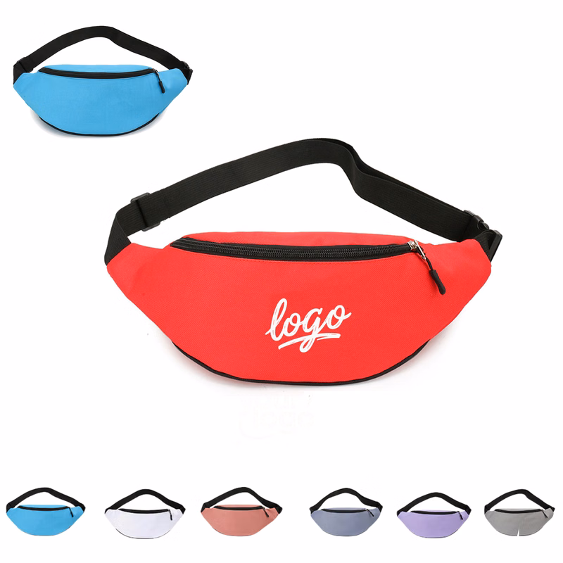 Waterproof Waist Fanny Packs w/ 1 Zipper
