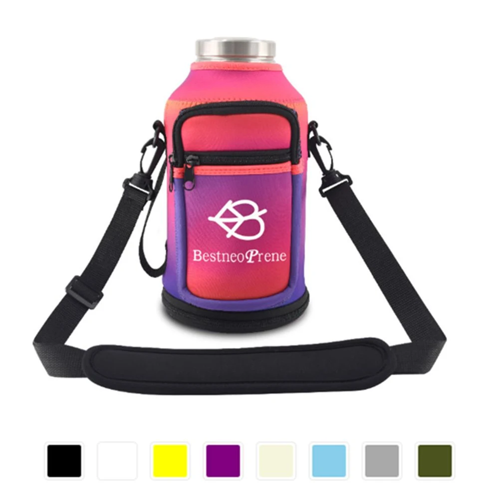 Insulated Gallon Water Bottle Cooler Holder w/Strap 1