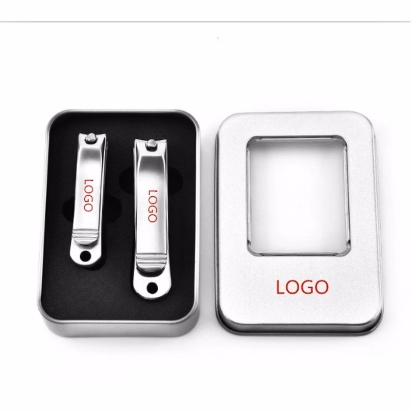 Stainless steel nail clippers 2 pieces in one set