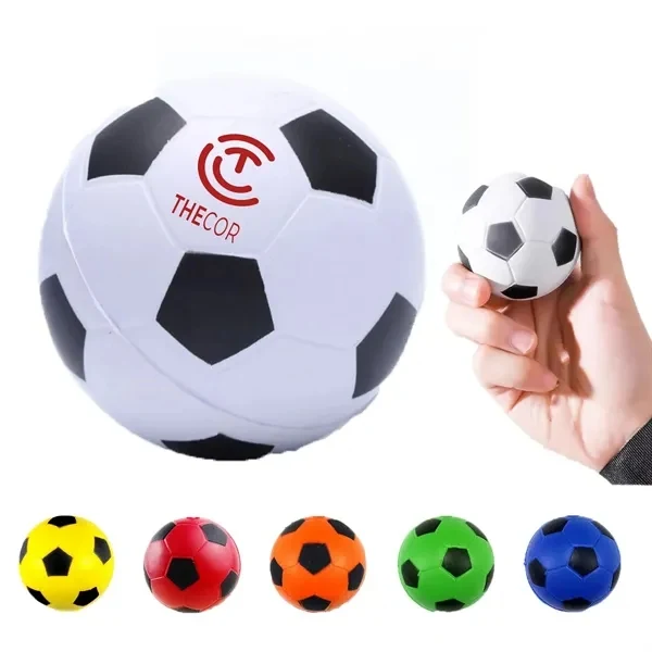 Custom 1.57" PU Soccer Stress Ball with Classic Panels — Sports Wellness Gift 1
