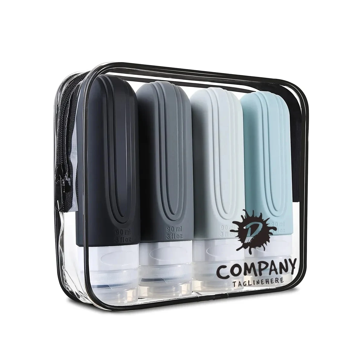 3oz Portable Leak Proof SiliconeTravel Bottle For Toiletries 1