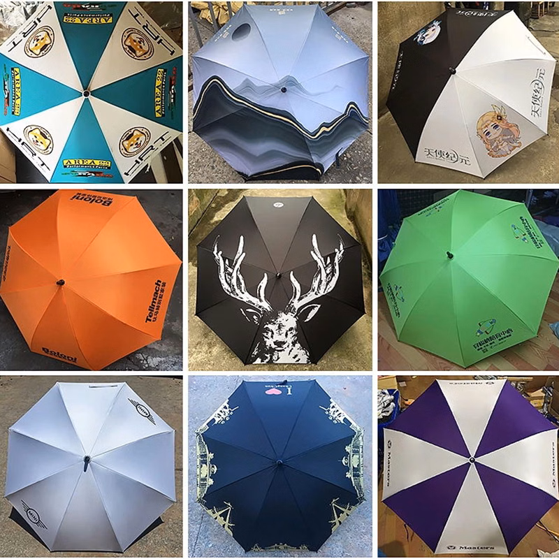 190T Pongee Fiberglass Golf Umbrella