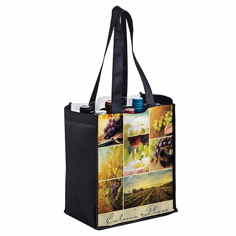 Dye Sublimated P.E.T. - 6 Bottle Wine Bag