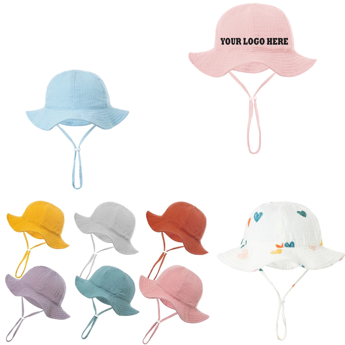 Baby 100% Cotton Fisherman's Hat 1