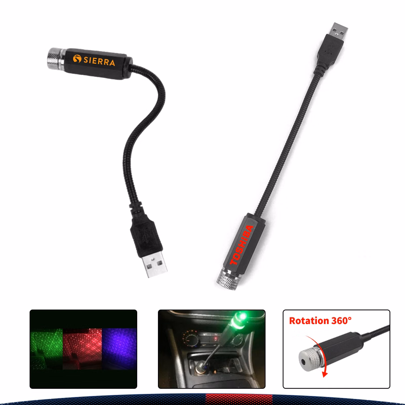 USB Car Star Projector Light