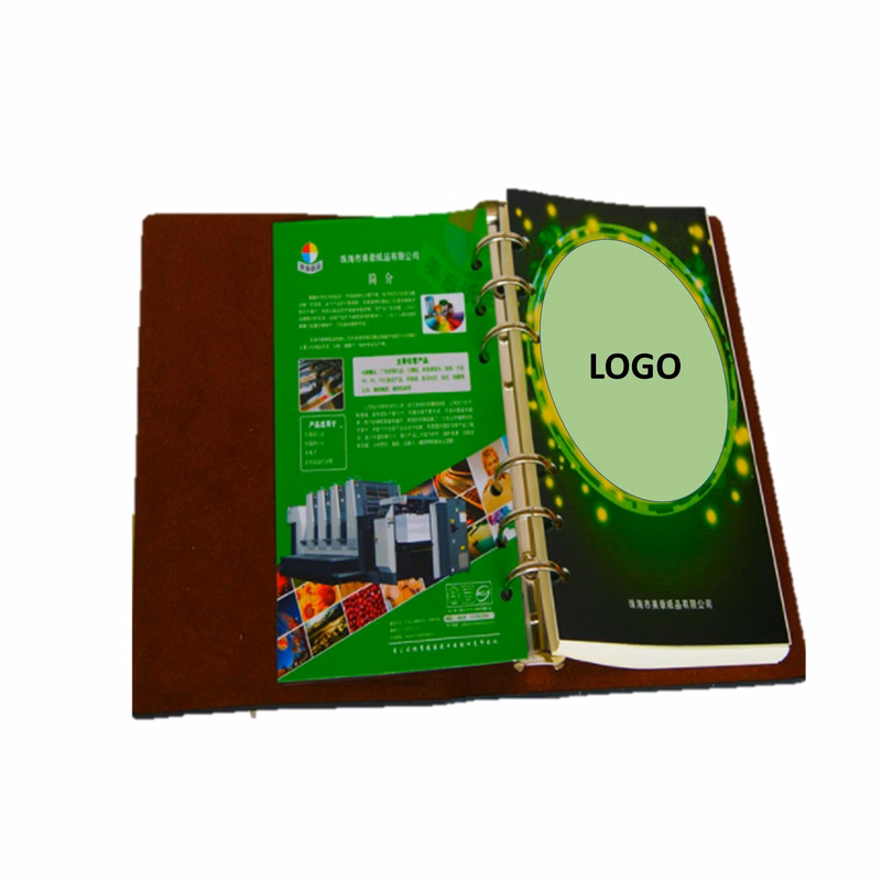 Leather Iron Ring Notebook Loose Leaf
