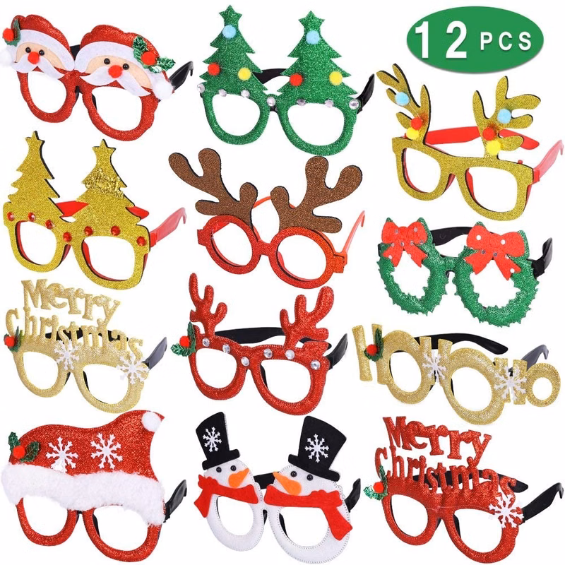 Festival Colorful Kids Children New Year Decoration Party Decorated Eyeglass Christmas G