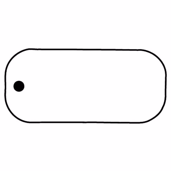 Rectangle 18 Key Tag - Spot Color