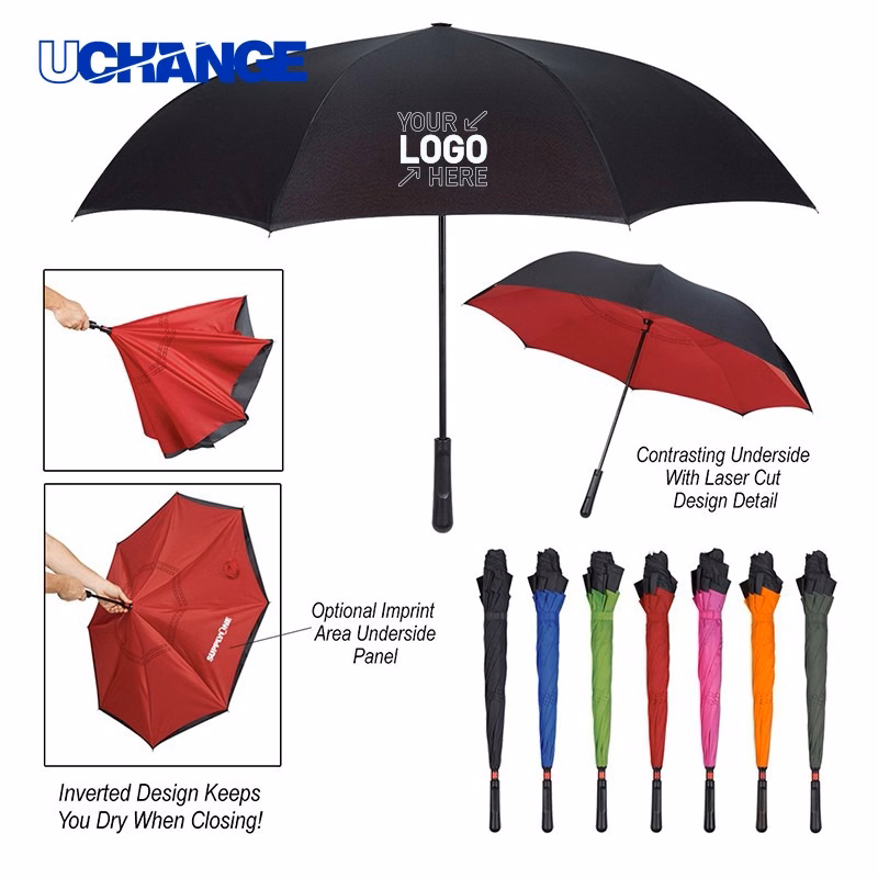 Reflective Edge Inversion Umbrella for Night Use