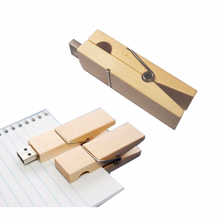 Clothespin Clip Style USB Flash Drive