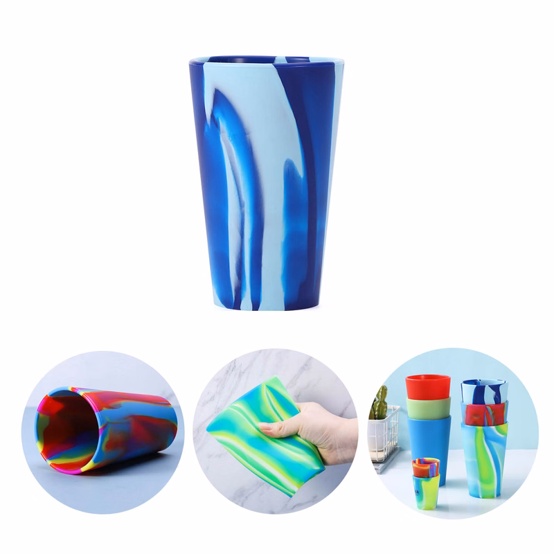 Tye Dye Silicone Pint Glass 16 oz