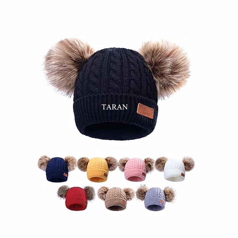 Thickened Knitted Woollen Hat For Kids