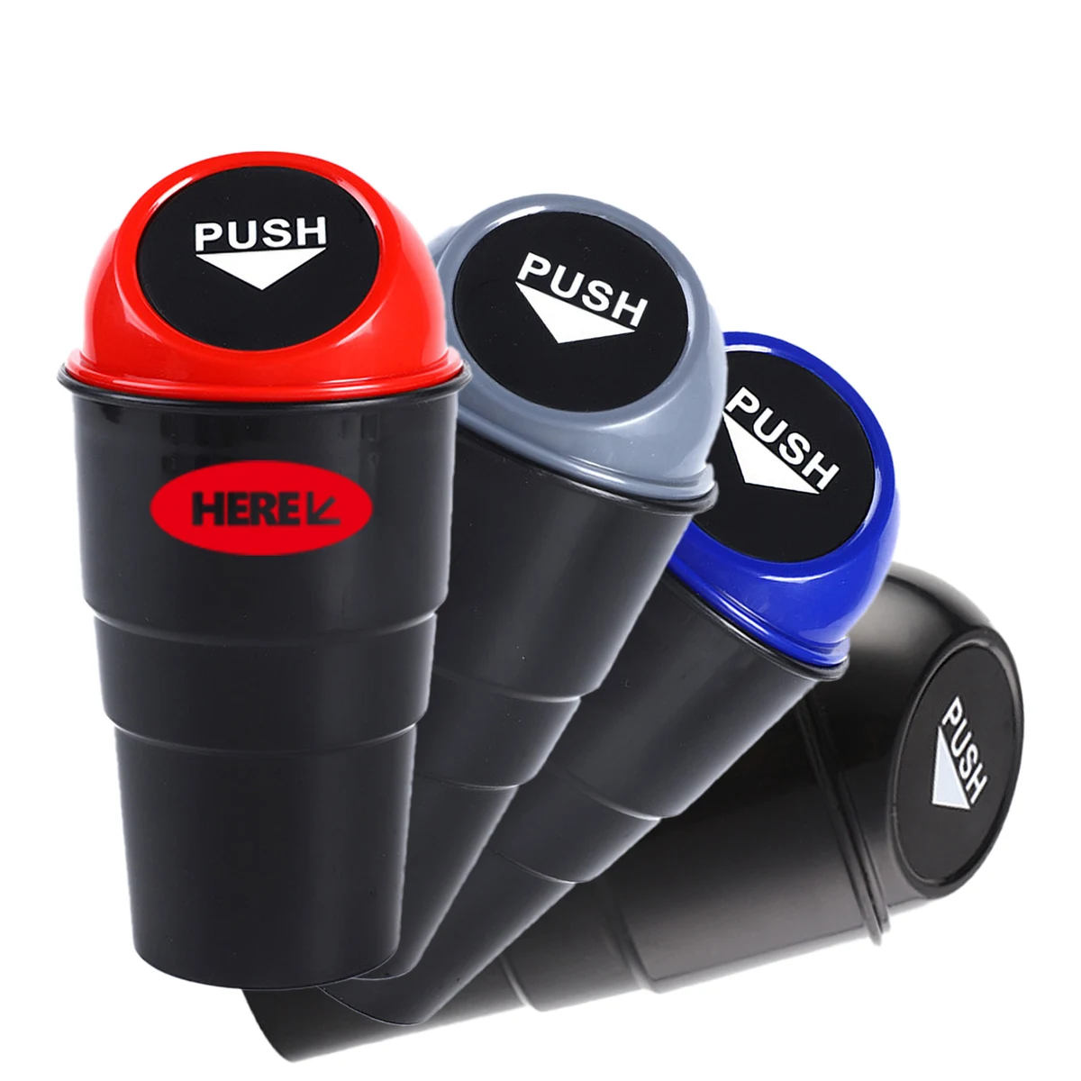 Can Leakproof Car Trash Compact Cup Holder 1