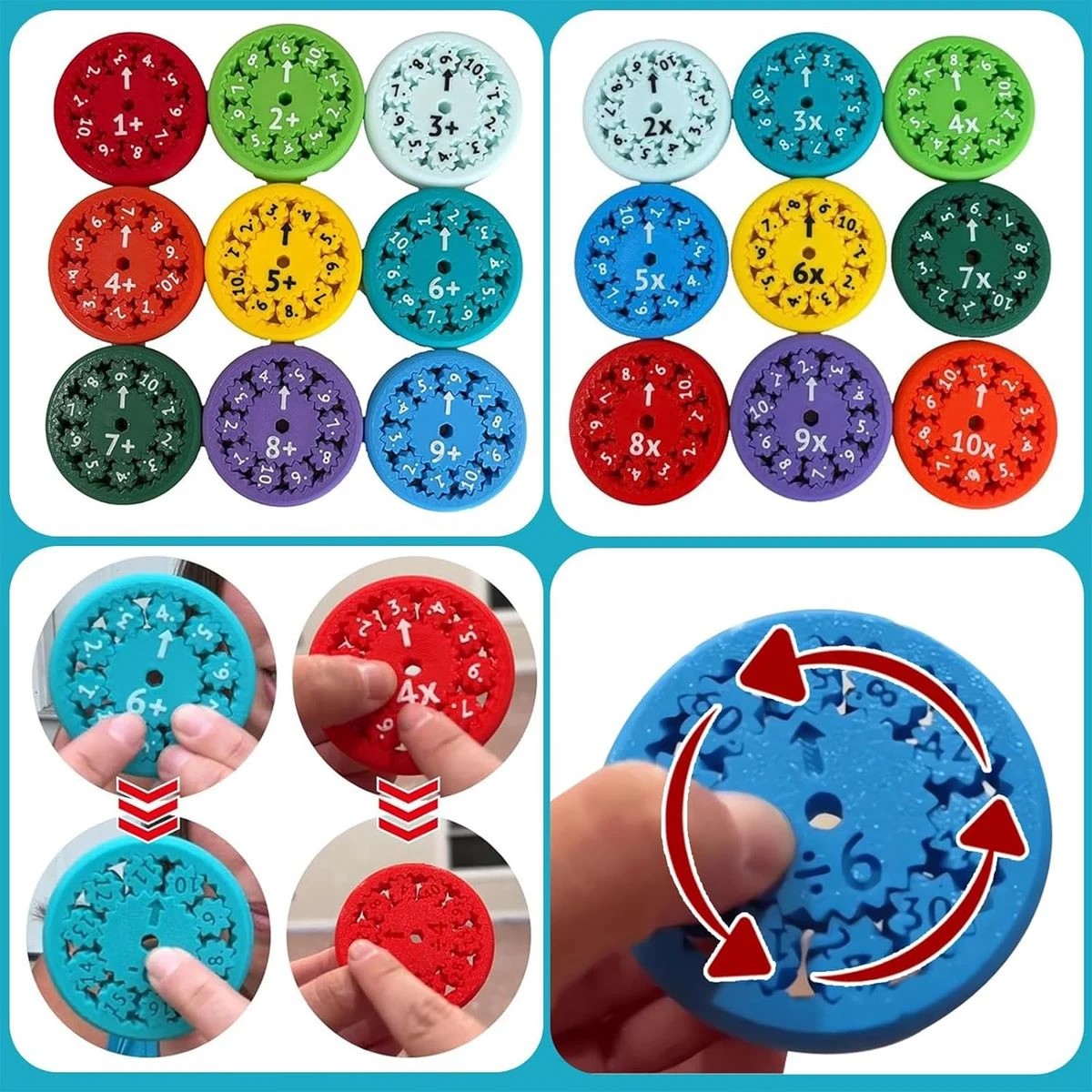 Math Fact Fidget Spinners 1