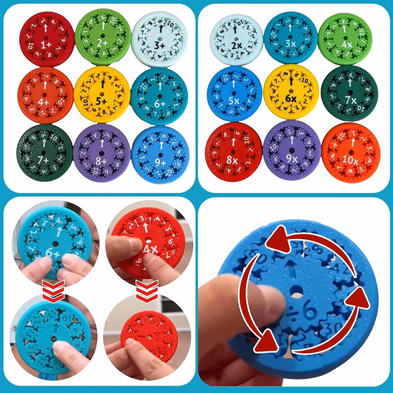 Math Fact Fidget Spinners