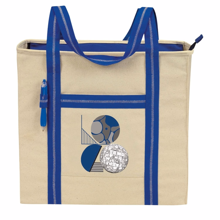 "eGREEN" Signature Cotton Zip Tote