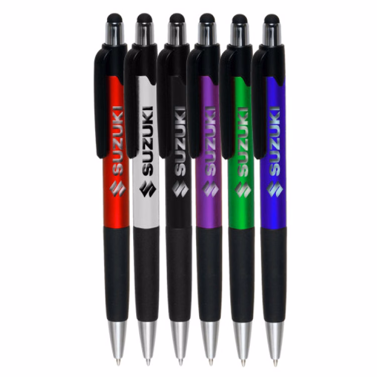Metallic Color Plastic Pen with Touch Screen Stylus