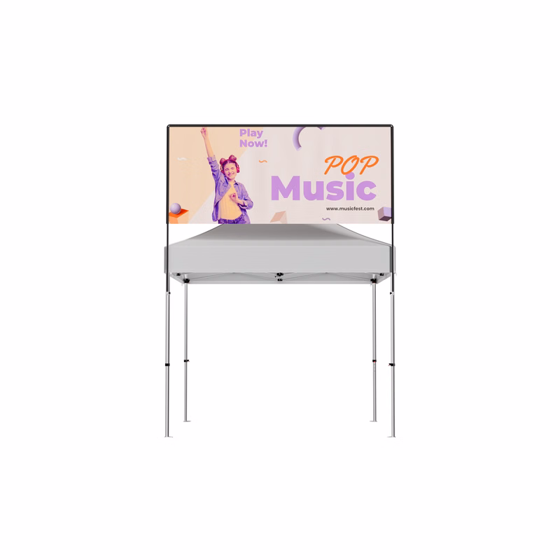 10ft x 3.5ft Square Tent Billboard Banner - Fabric Only