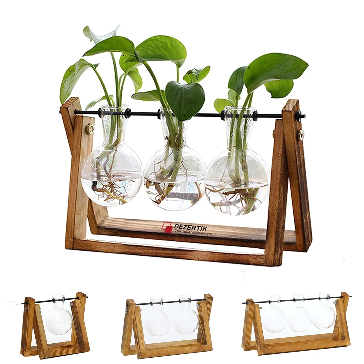 Desktop Glass Flower Pot Bulb Vase 1