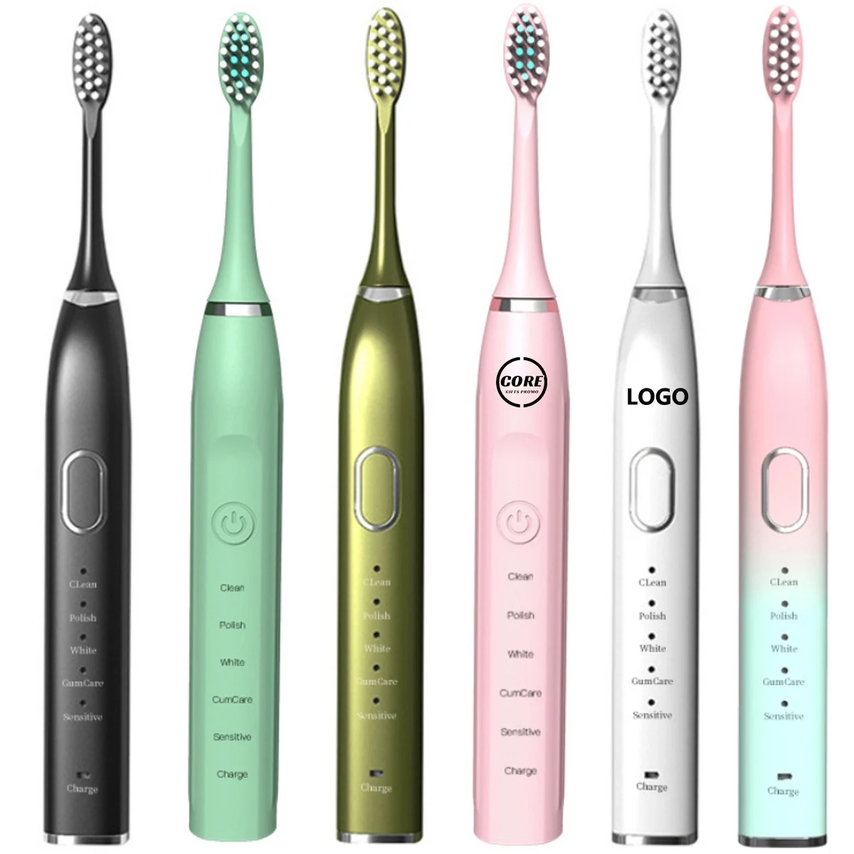 Sonic Electric Toothbrush with 3 Brush Heads and Travel Case 1