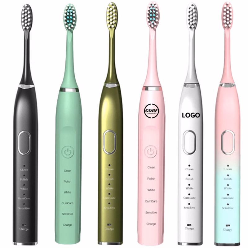 Sonic Electric Toothbrush with 3 Brush Heads and Travel Case