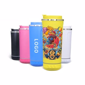 17oz Vacuum Insulated Bluetooth Speaker Tumblers