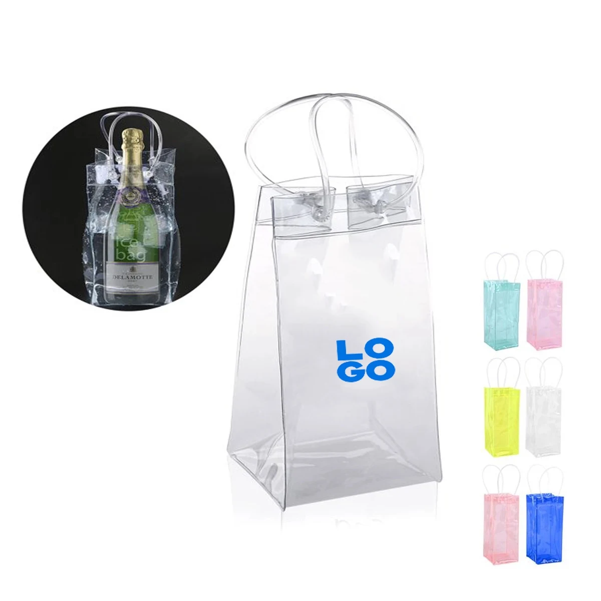 Clear Champagne Wine Ice Bag 1