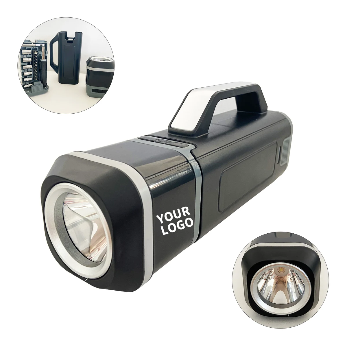 Compact Tool Case With Flashlight 9.5" x 4" x 3.1" 1