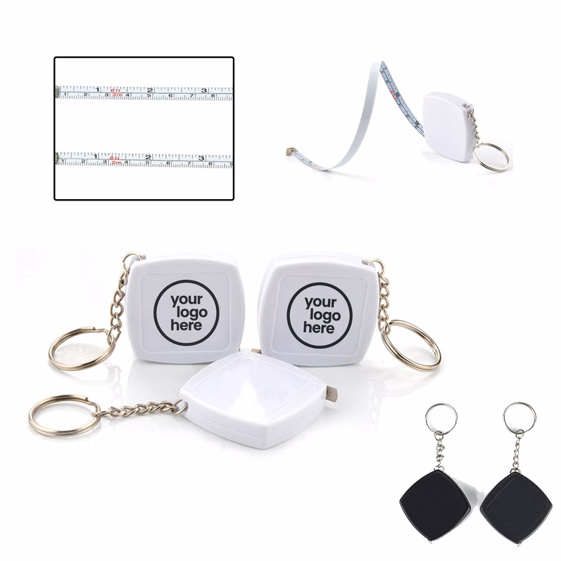 MOQ:100pcs Mini Steel Ruler With Keychain