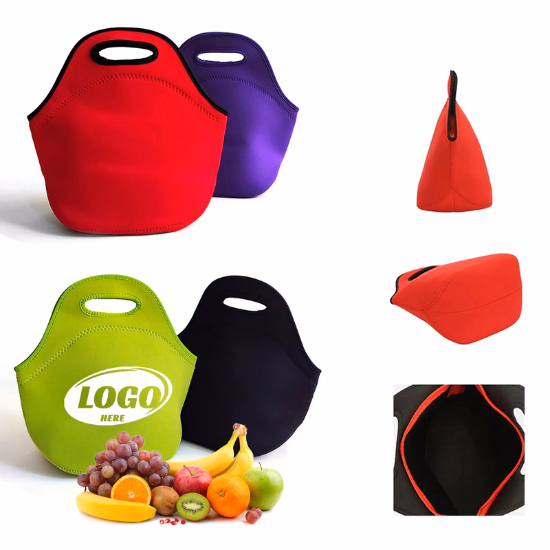 Zippered Neoprene Lunch Tote