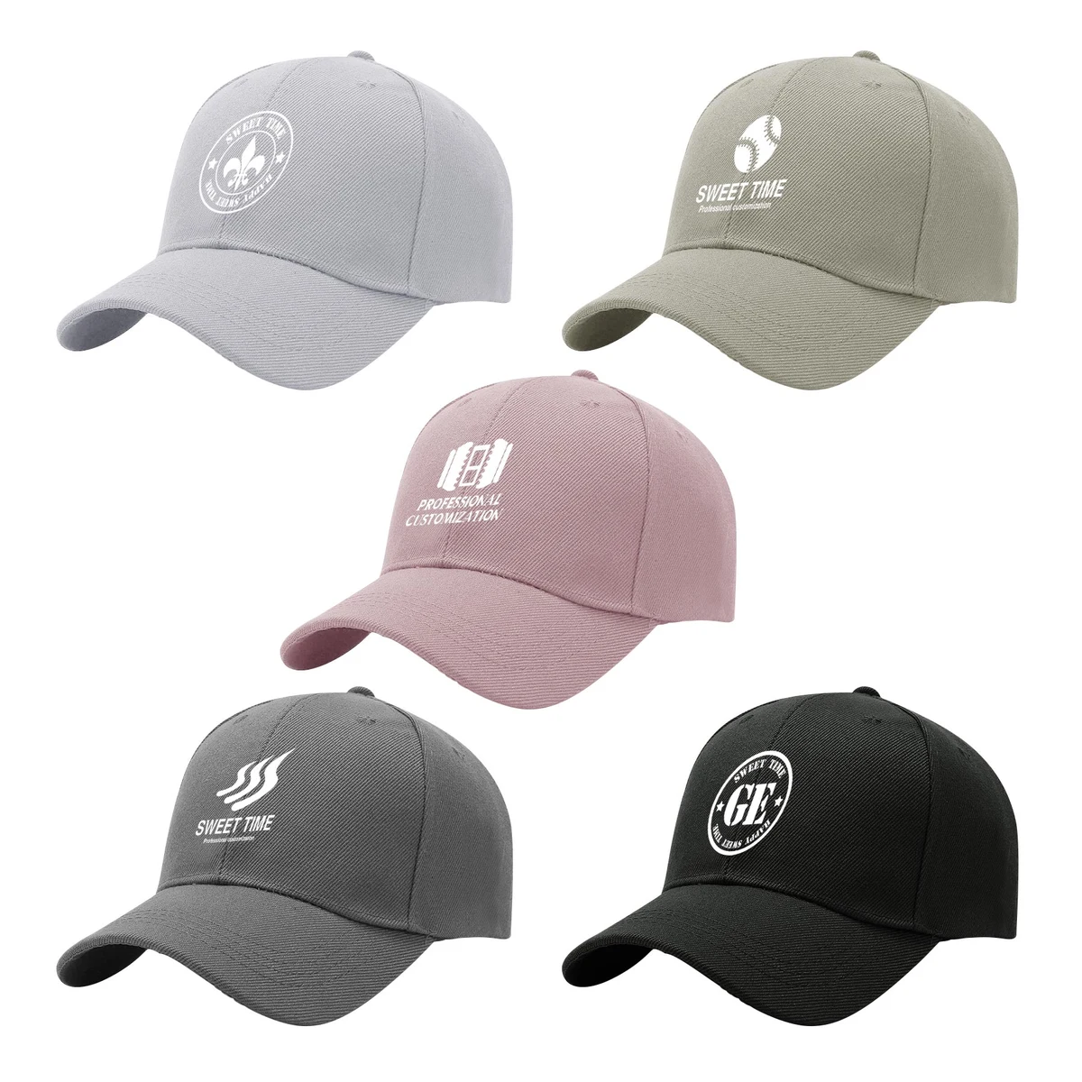 Long Bill Adjustable Woman Baseball Cap With Ponytail Open 1