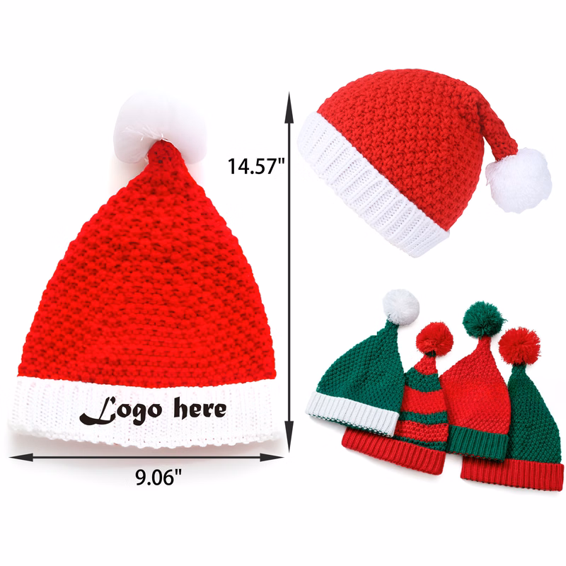 MOQ 50 PCS Christmas Stylish Knitted Hat
