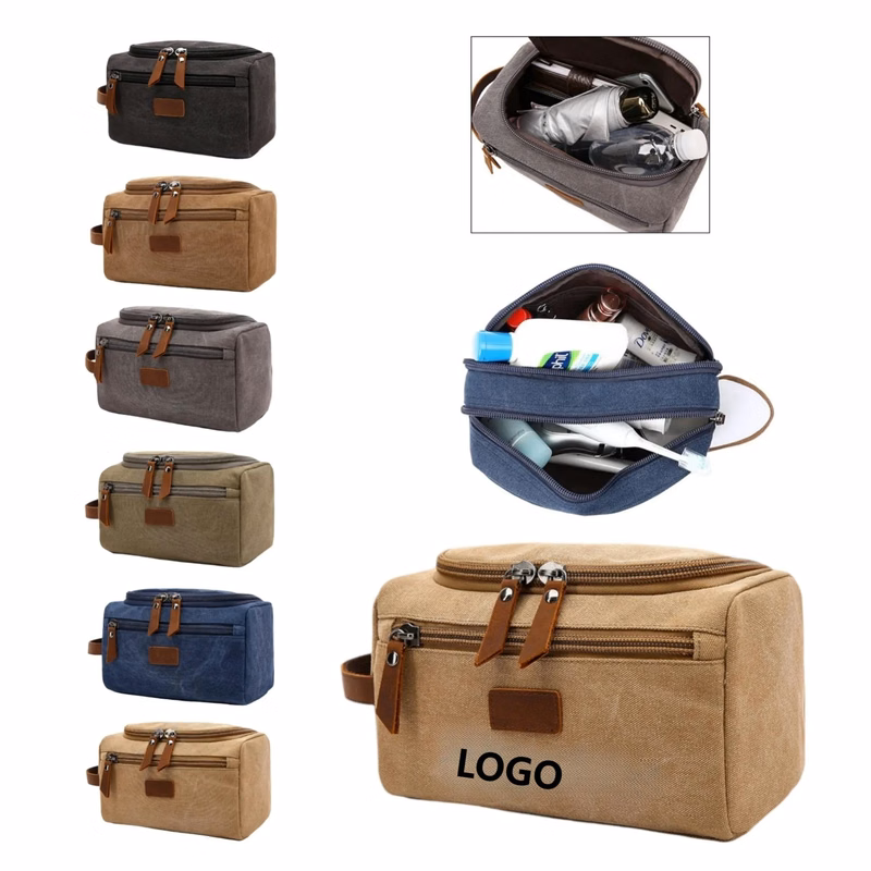 Canvas Personalized Travel Makeup Organizer