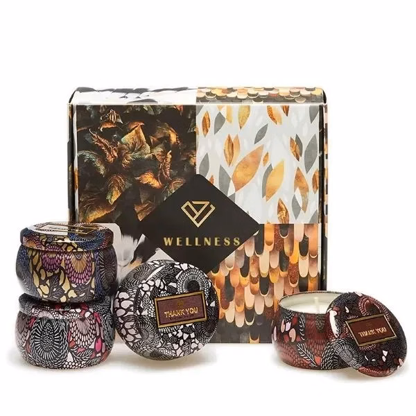 Custom Candle Set Gift Box