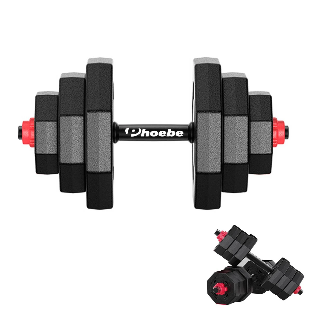 Dumbell Set Exercise & Fitness Dumbbells Gym Set Bar Bell 1