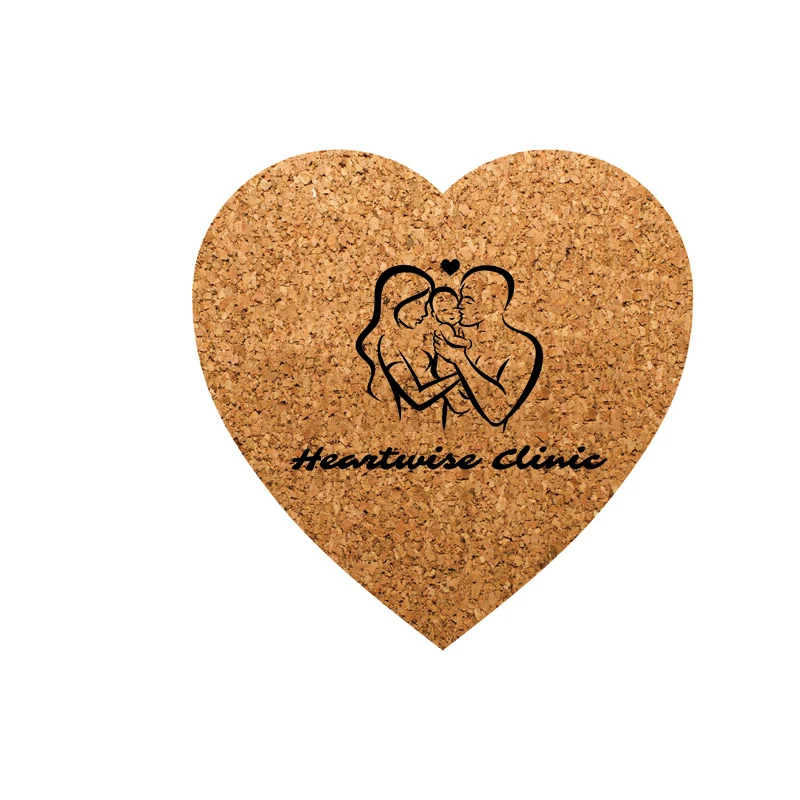 Heart Cork Coaster 1