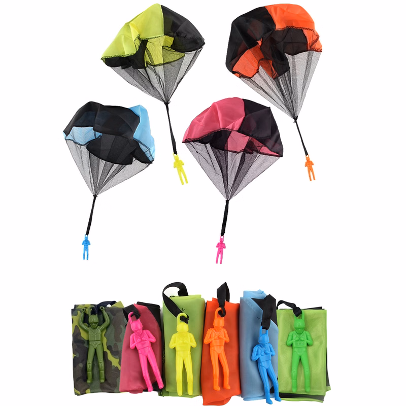 Children Hand Throwing Parachute Toy