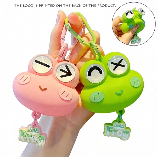 Kawaii Frog Keychain for Office, School and Events