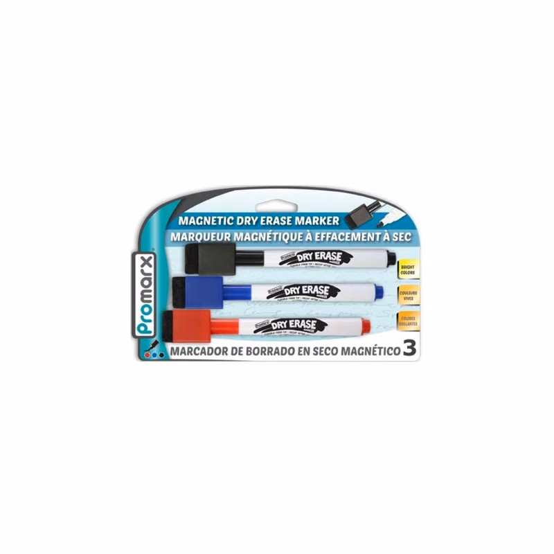 Magnetic Dry Erase Markers - 3 Count