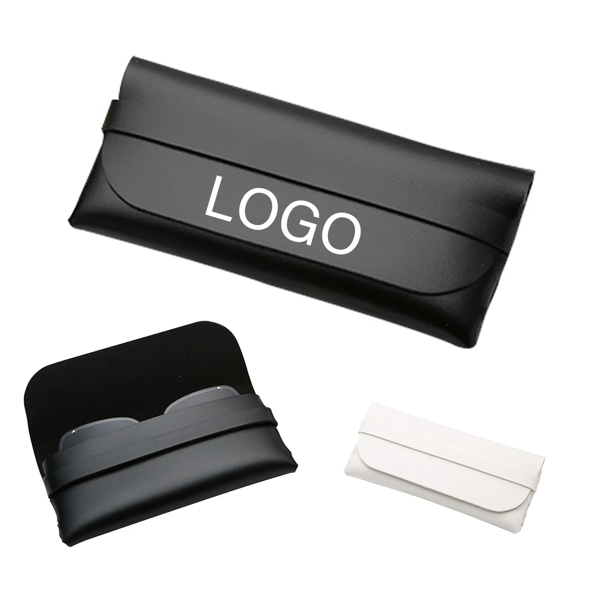 Portable PVC Leather Glasses Case 1