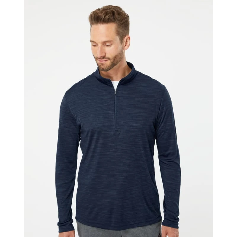Adidas Men's Lightweight Mélange Quarter-Zip Pullover - A475 1