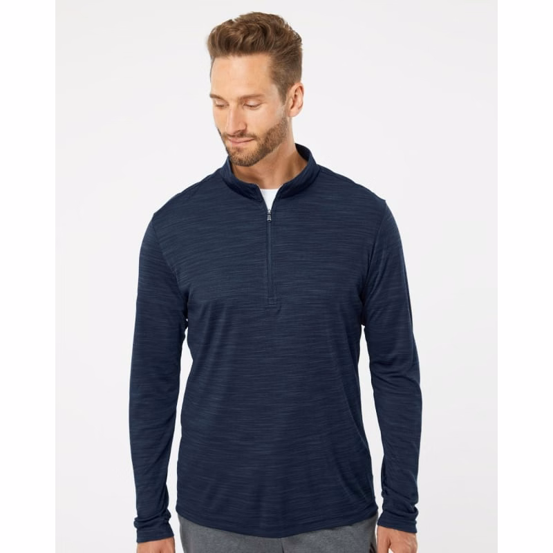 Adidas Men's Lightweight Mélange Quarter-Zip Pullover - A475