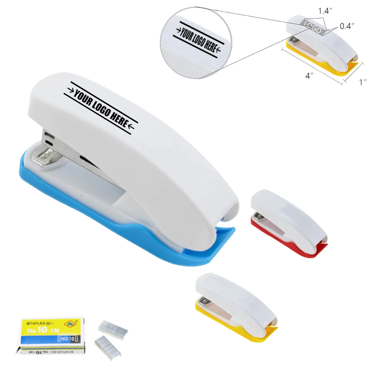Two-Tone Stapler With Staple Set For Office Use 1