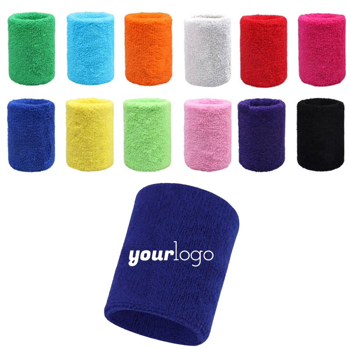 Absorbent Cotton Wristband for Training & Fitness 1