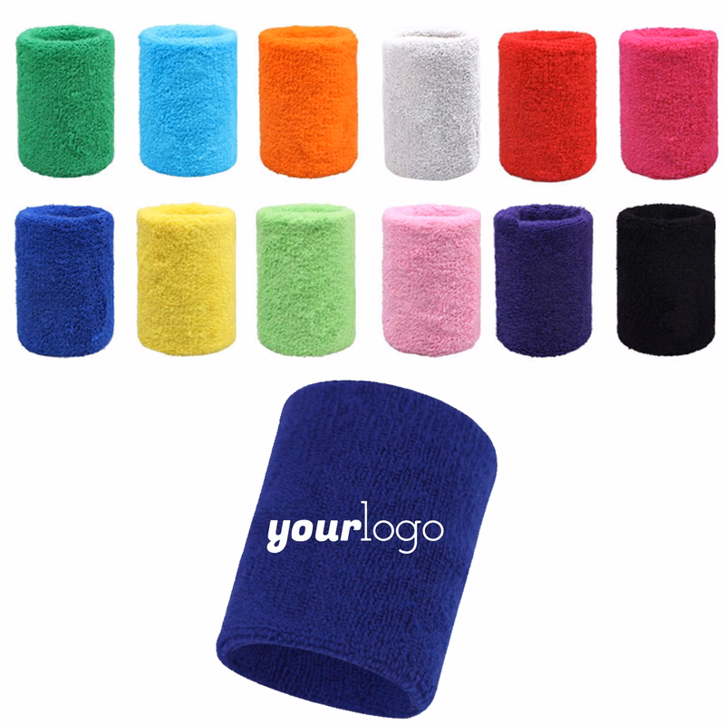 Absorbent Cotton Wristband for Training & Fitness