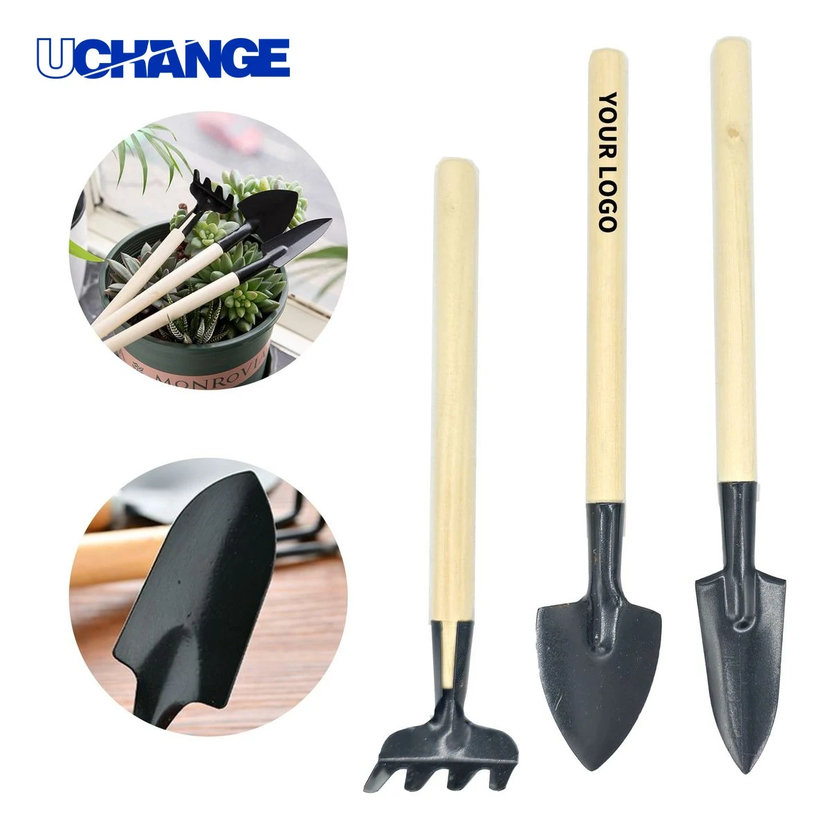 Garden Tool Set with Wood Handle 1