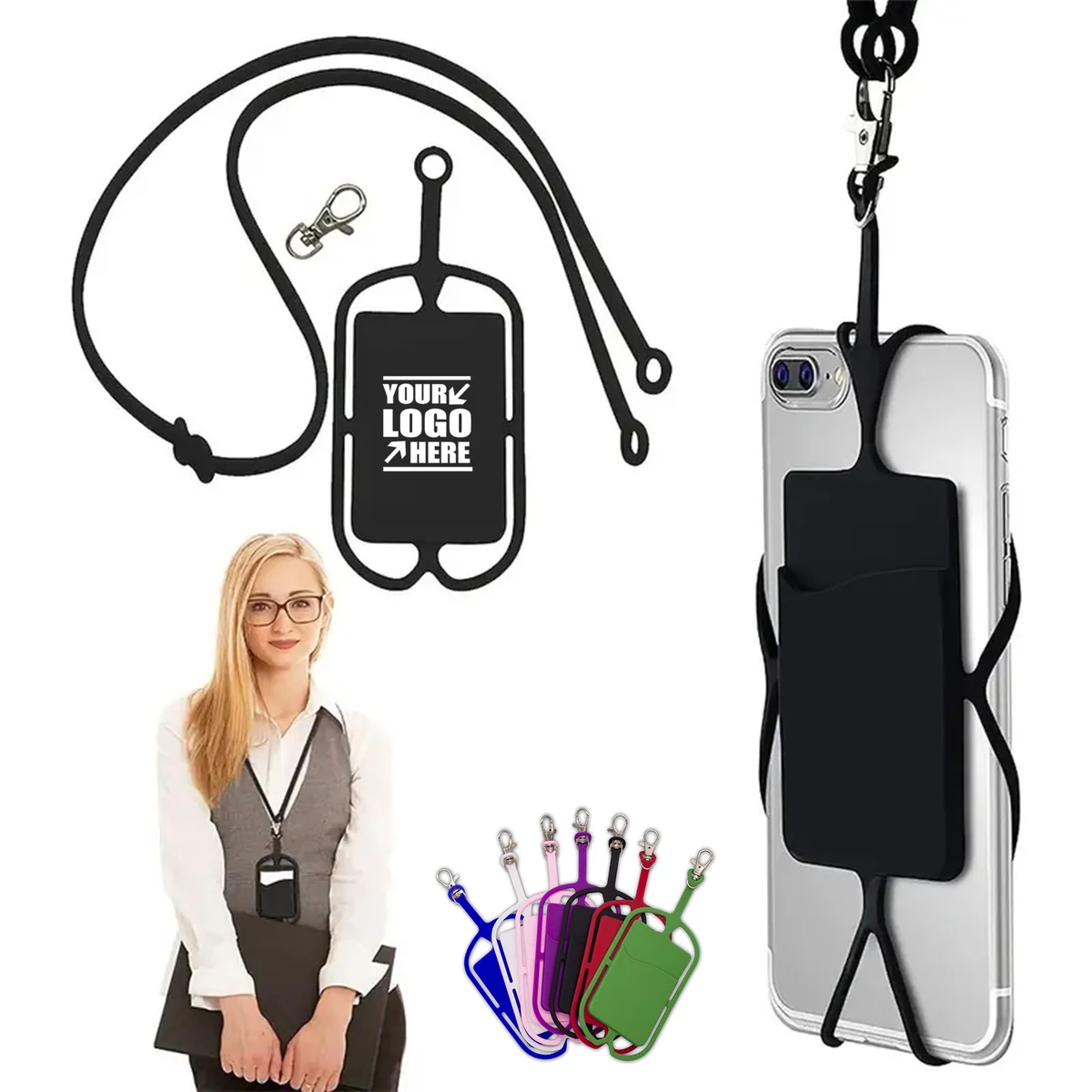 Silicone Phone Neck Wallet 1